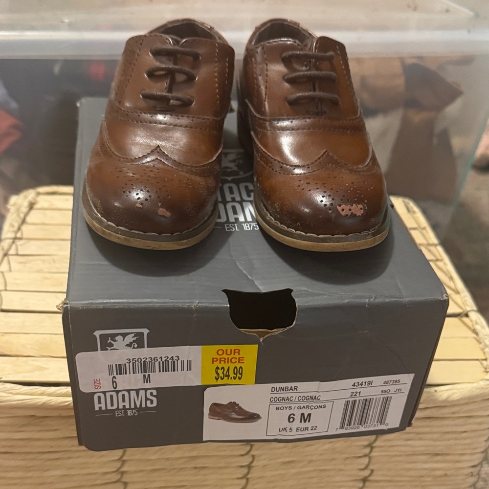 Adams Kids Leather Dress Shoes